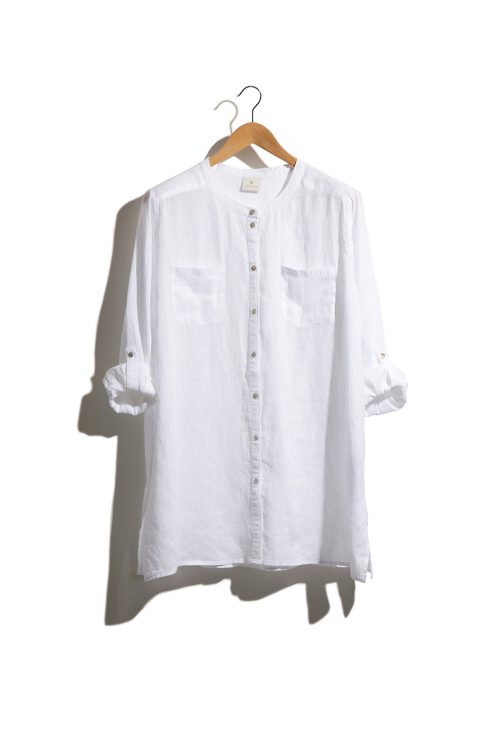 camisa lino blanca