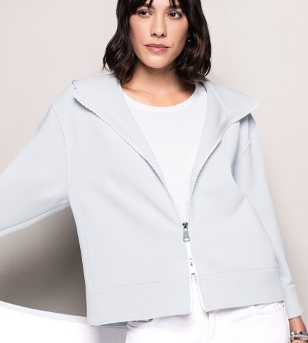 Chaqueta neopreno azul claro tallas grandes