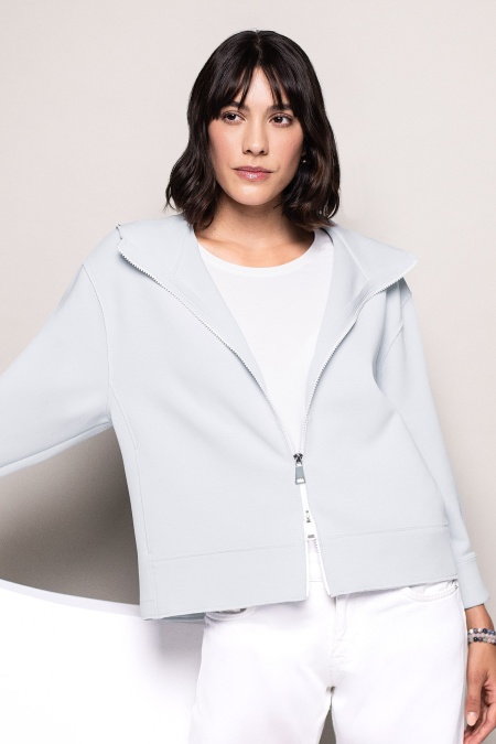 Chaqueta neopreno azul claro tallas grandes