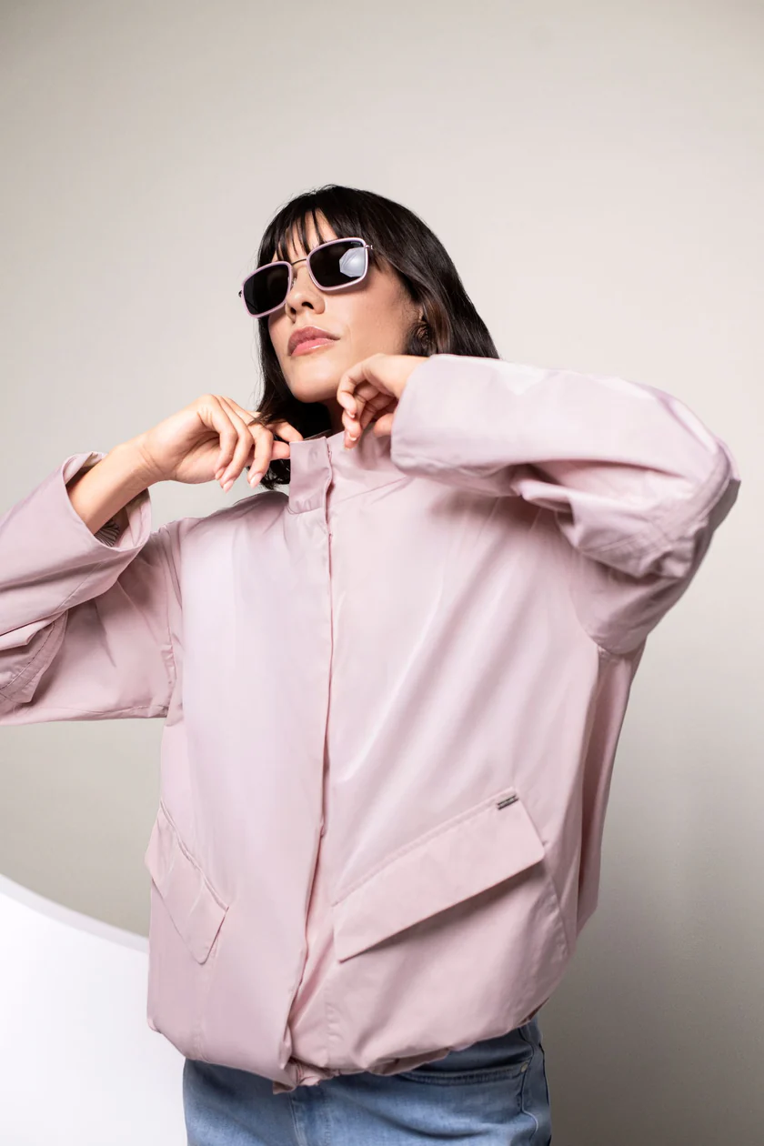 Chaqueta Oversize rosa tallas grandes