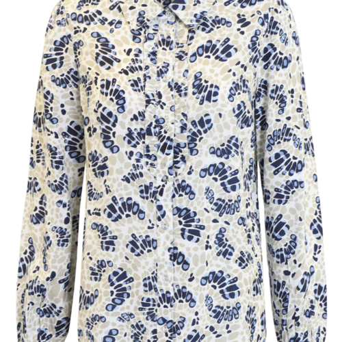 Camisa estampada de mujer talla grande