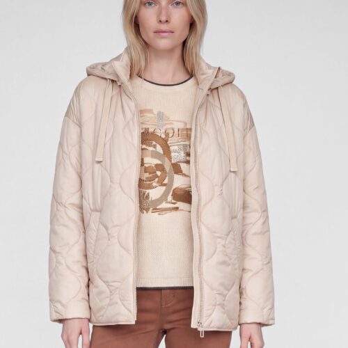 plumífero acolchado beige