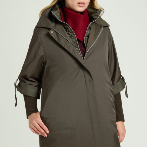 parka kaki desmontable talla grande