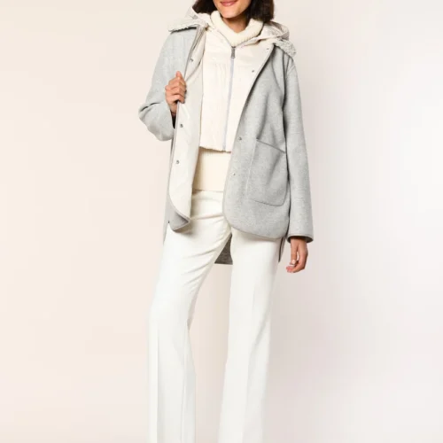 chaqueta gris desmontable